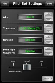 use cleartune app to measure frequency