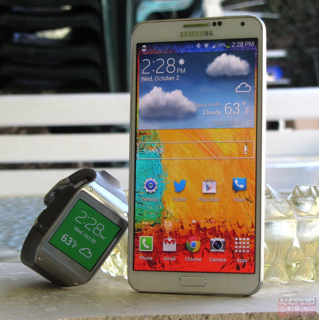 Galaxy S5 and Gear watch